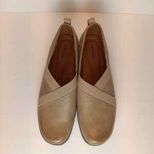 Cobb Hill Penfield Envelope Taupe Womens 11 Slip On Dress Flats